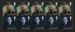 GB - 2011 - N°YT. 3442 à 3443 - Harry Potter / Dumbledore / Voldemort - Bandes De 5 - Neuf Luxe ** / MNH / Postfrisch - Unused Stamps