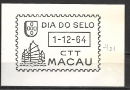 Portugal - Macau 1964 - Dia Do Selo - FDC