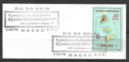 Portugal - Macau 1972 - Dia Do Selo - FDC