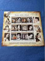 India 2011 Michel Block 94 Filmschauspielerinnen MNH - Unused Stamps