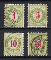 SUISSE Taxe Ca.1897-1910: Lot D'obl. - Taxe