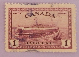 CANADA YT 224 OBLITERE "FERRY BOAT DU PRINCE EDOUARD" ANNÉE 1946 - Gebraucht