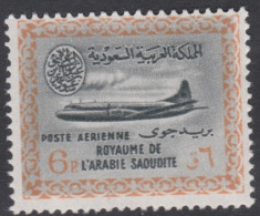 00514/ Saudi Arabia 1960 Sg484 6p Green & Orange MNH Vickers V800 Aeroplane Cv £15 - Arabia Saudita