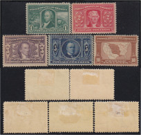 Estados Unidos USA 159/63 1904 Livingston Thomas Monroe Mac Kinley Carta MH - Andere & Zonder Classificatie