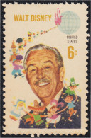 Estados Unidos USA 858 1968 Walt Disney  MNH - Autres & Non Classés