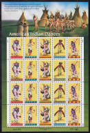 Estados Unidos USA 2517/21 1995 Minihojita Danzas Indias De América MNH - Altri & Non Classificati