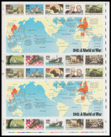 Estados Unidos USA 1972/81 1991 Minihojita Segunda Guerra Mundial MNH - Otros & Sin Clasificación
