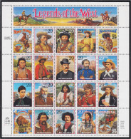 Estados Unidos USA 2291/10 1994 Legendas Del Oeste MNH - Autres & Non Classés