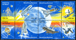 AST/S Estados Unidos  USA  Nº 1331/38  1981 Conquista Espacial Nave, Satélite  - Other & Unclassified