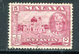 KELANTAN- Y&T N°93- Oblitéré - Kelantan