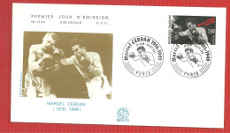 FDC MARCEL CERDAN  PARIS 19 10 1991 - Pugilato