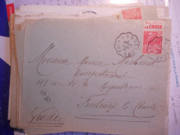 Type Femme Fachi 50 Cts Pub : La Croix Javel... : Devant De Lettre - Storia Postale