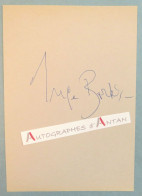 ● Inge BORKH Soprano Allemande Née à Mannheim - Senta - Signature Autographe - Allemagne Germany - Cantanti E Musicisti