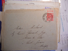 Type Femme Fachi 50 Cts Pub : Benjamin  Devant De Lettre - Storia Postale