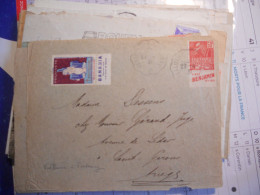 Type Femme Fachi 50 Cts Pub : Benjamin  Devant De Lettre - Storia Postale