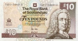 Scotland 10 Pounds, P-368 (6.2.2012) - UNC - Queen Diamond Jubilee Issue - 10 Pounds