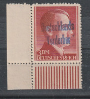 Meißen 3 M "Deutschlands Verderber", Postfrisch, Gepr. Zierer - Other & Unclassified