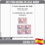 D0231# España 1977 [DF] X Feria Nacional Del Sello. Madrid. FNMT - Herdenkingsblaadjes