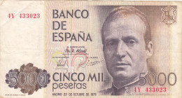 CRBS1040 BILLETE ESPAÑA 5000 PESETAS 1979 USADO - [ 4] 1975-… : Juan Carlos I