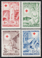 Finlandia Finland 345/48 1949 Cruz Roja MNH - Andere & Zonder Classificatie