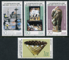 DDR 1987 Dresden Art Exhibition MNH / **.  Michel 3124-27 - Nuevos