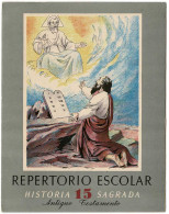 Repertorio Escolar No. 15. Historia Sagrada. Antiguo Testamento. Con Cromos - Scolaires