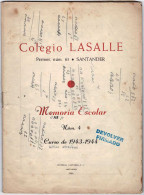 Memoria Escolar Colegio Lasalle No. 4. Curso 1943-1944 - Scolastici