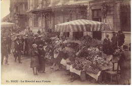 Nice Le Marché Aux Fleurs, Très Rare - Marchés, Fêtes