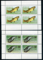 EAST GERMANY / DDR 1987 Freshwater Fish Sheetlets MNH / **.  Michel 3096-97 Kb - Neufs