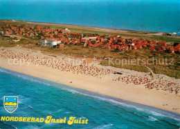 73085989 Juist Nordseebad Fliegeraufnahme Badestrand Juist - Juist