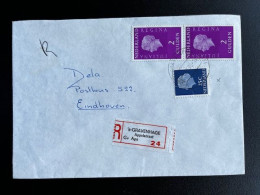 NETHERLANDS 1976 REGISTERED LETTER 'S GRAVENHAGE APPELSTRAAT TO EINDHOVEN NEDERLAND AANGETEKEND - Covers & Documents