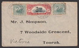 SOUTH AUSTRALIA - VICTORIA WA REVENUE & STAMPS TIED OUTER HARBOUR CDS VIC TPOs - Storia Postale