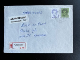 NETHERLANDS 1993 REGISTERED LETTER 'S GRAVENHAGE JOAN BLASIUSSTRAAT TO AMSTERDAM 28-12-1993 NEDERLAND AANGETEKEND - Covers & Documents
