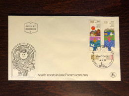 ISRAEL FDC COVER 1979 YEAR HEALTH RESORT  HEALTH MEDICINE STAMPS - Storia Postale