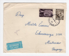 1958. YUGOSLAVIA,SERBIA,BELGRADE,AIRMAIL COVER TO MONTEVIDEO,URUGUAY - Aéreo