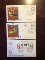 ISRAEL FDC COVER 1980 YEAR RED MAGEN DAVID RED CROSS HEALTH MEDICINE STAMPS - Covers & Documents