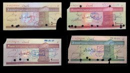 Iran (Tejarat Bank) 500 1000 2000 5000 2000 (XF+ UNC-) P-NEW [Complete Set] [Very Rare !!] - Iran