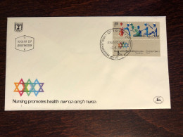 ISRAEL FDC COVER 1985  YEAR NURSE NURSING HEALTH MEDICINE STAMPS - Covers & Documents