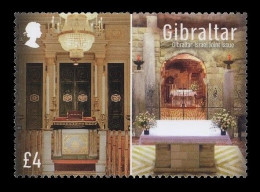 Gibraltar 2022 Mih. 2039 Synagogue In Gibraltar And Basilica Of Nazareth (joint Issue Gibraltar-Israel) MNH ** - Gibraltar