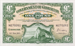 Gibraltar 1 Pound, P-18b (20.11.1971) - UNC - Gibilterra