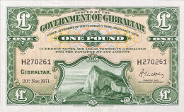 Gibraltar 1 Pound, P-18b (20.11.1971) - UNC - Gibraltar