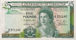 Gibraltar 5 Pounds, P-21a (20.11.1975) - UNC - Rare - Gibilterra