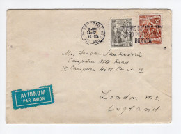 1957. YUGOSLAVIA,SERBIA,BELGRADE,AIRMAIL COVER TO LONDON,GREAT BRITAIN,LETTER INSIDE - Posta Aerea