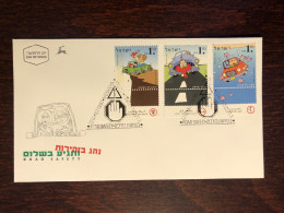 ISRAEL FDC COVER 1997 YEAR ROAD SAFETY HEALTH MEDICINE STAMPS - Lettres & Documents