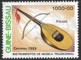 GUINE BISSAU – 1989 Traditional Musical Instruments 1000P00 Used Stamp - Guinée-Bissau