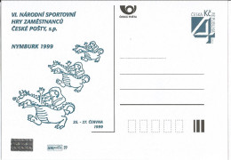 CDV B 163 Czech Republic Summer Sport Games Of The Czech Post Emploees 1999 - Postcards