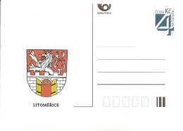 CDV B 70 Czech Republic Litomerice/Leitmeritz Town Weapon 1997 Heraldic Lion - Postcards