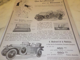 ANCIENNE  PUBLICITE NOUVEAU PARE BRISE ARRIERE 1921 - Andere & Zonder Classificatie