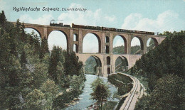 AK Vogtländische Schweiz - Elstertalbrücke - Dampflok Und Zug - Ca. 1910 (67830) - Poehl