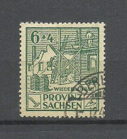 Germany Deutschland 1946 SBZ Soviet Zone Sachsen Michel 87 A Wiederaufbau O - Afgestempeld